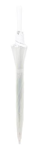 Długi parasol przezroczysty GOLF biała bordiura SMATI