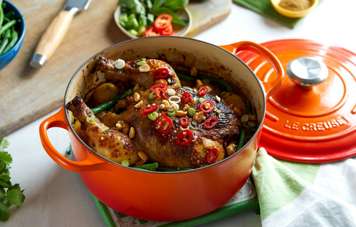 Brytfanna żeliwna okrągła 24 cm płomienna LE CREUSET
