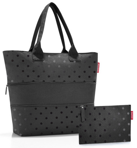 Zestaw shopper e1 + case 1 set #1 glossy dots black REISENTHEL