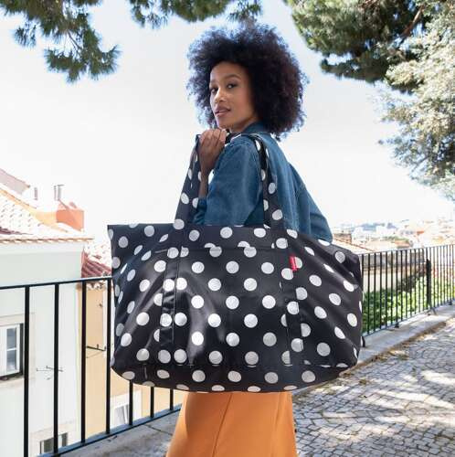Torba mini maxi travelbag dots white REISENTHEL