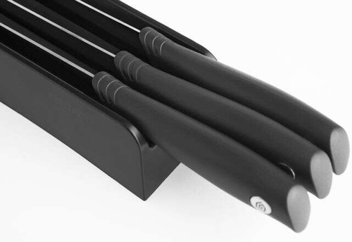 Zestaw 3 noży kuchennych plus uchwyt Tasty+ BRABANTIA