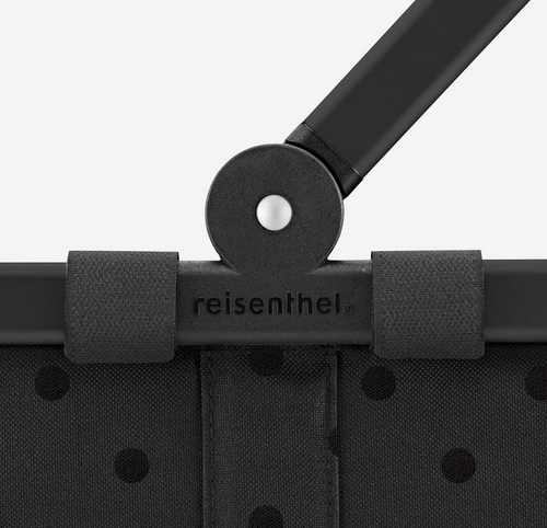 Koszyk carrybag frame glossy dots black REISENTHEL