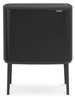 Kosz BO Touch Bin 3  x 11l czarny matowy BRABANTIA