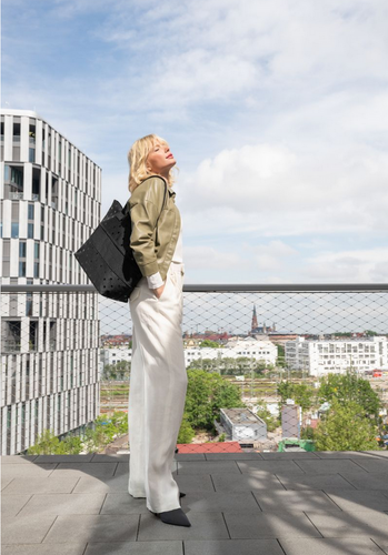 Zestaw shopper e1 + case 1 set #1 glossy dots black REISENTHEL