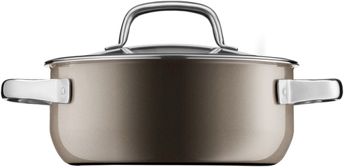 Garnek niski 20 cm ciemny mosiądz Fusiontec Mineral WMF 