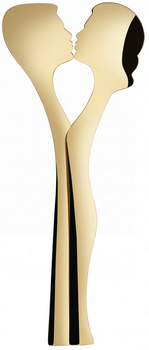 Zestaw do sałatek 2 el. Abbraccio złoty BUGATTI