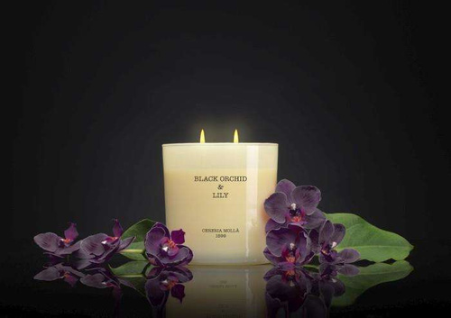 Świeca XL Black Orchid and Lily 600g CERERIA MOLLA