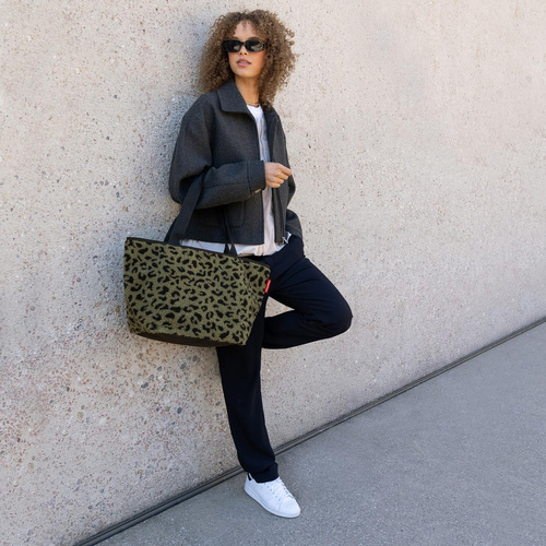 Torba shopper M teddy leo olive REISENTHEL