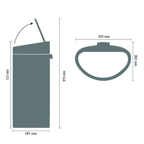 Kosz Touch Bin New 40l Soft Beige BRABANTIA