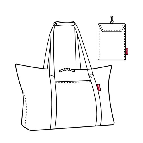 Torba mini maxi travelbag dots white REISENTHEL
