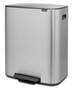 Kosz Bo Pedal Bin 2x30l stal matowa FPP BRABANTIA 