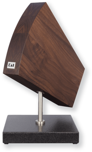 Magnetyczny, obrotowy stojak na noże orzech KAI