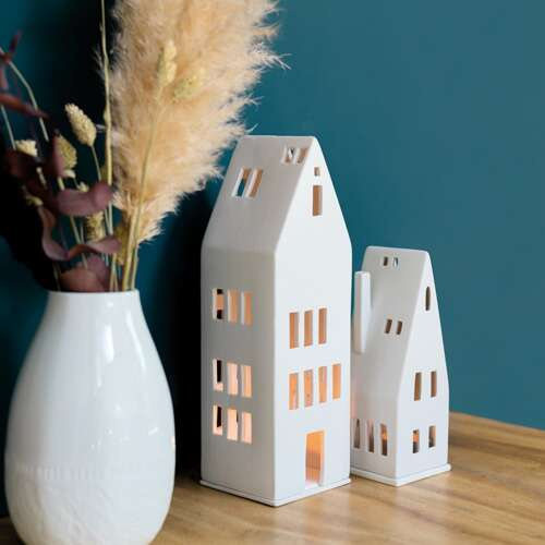 Lampion domek 30 cm duże okna RAEDER