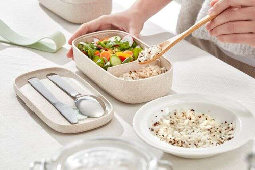 LunchBox To Go Organic 500 ml beige LEKUE