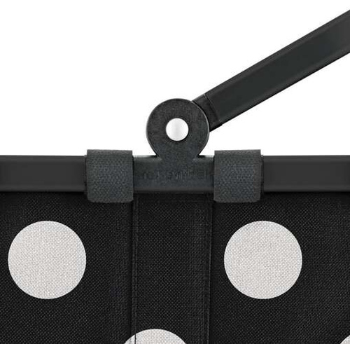 Koszyk carrybag frame dots white REISENTHEL