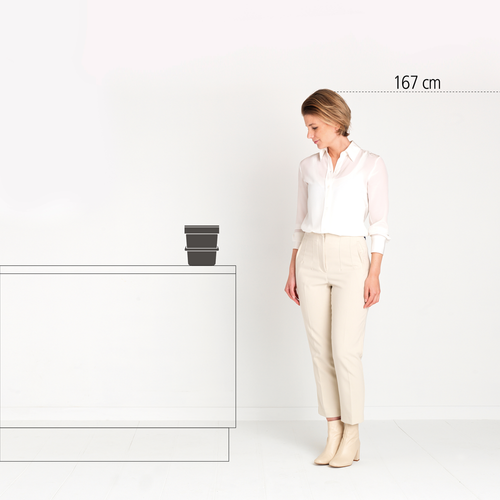 Kosz Sort & Go 6l Dark Grey BRABANTIA