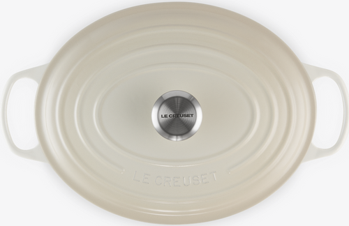 Brytfanna żeliwna owalna 31cm meringue LE CREUSET