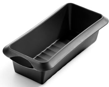 Prostokątna silikonowa forma do ciasta 24 cm czarna LEKUE