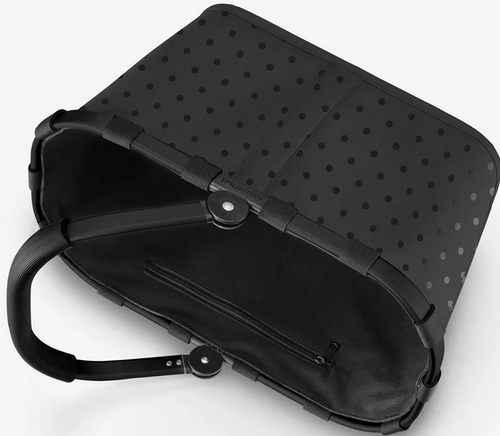 Koszyk carrybag frame glossy dots black REISENTHEL