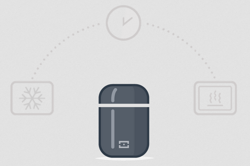 Termos obiadowy 280ml Capsule blue Dino s MONBENTO