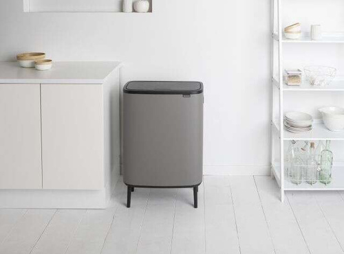 Kosz BO Touch Bin Hi 60 l Mineral Concrete Grey BRABANTIA