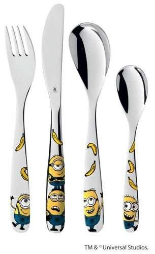 Zestaw sztućców dla dzieci 4 el. Minionki WMF