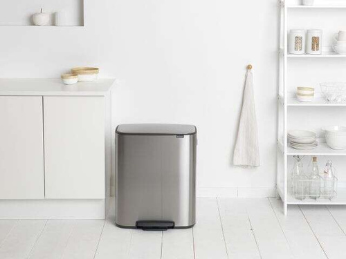Kosz Bo Pedal Bin 2x30l stal matowa FPP BRABANTIA 