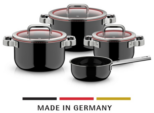 Zestaw 4 naczyń Fusiontec Function Pro black WMF
