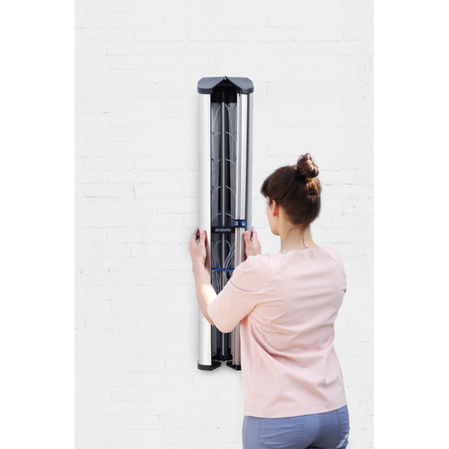 Suszarka ścienna Wallfix 24m+stalowa obudowa BRABANTIA