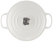 Brytfanna żeliwna okrągła 22 cm biała LE CREUSET