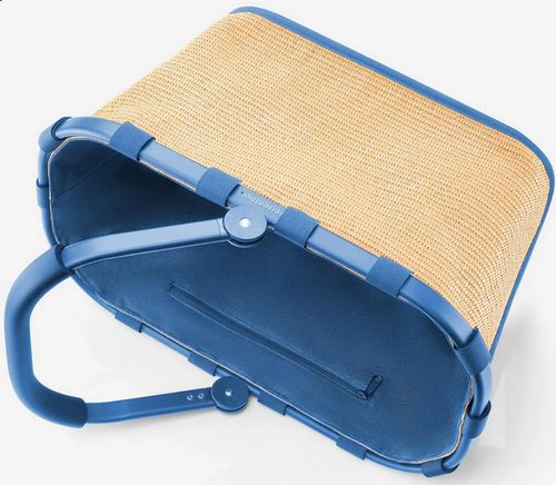Koszyk carrybag raffia blue REISENTHEL
