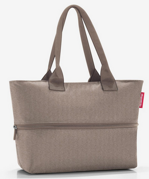 Torba shopper e1 herringbone mokka REISENTHEL
