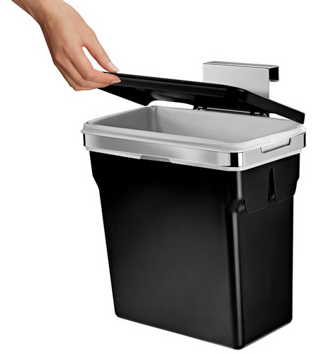 Szafkowy kosz na śmieci 10l in-cabinet bin czarny SIMPLEHUMAN