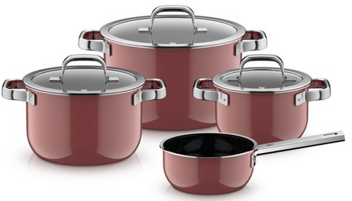 Zestaw 4 naczyń Fusiontec Mineral Pro rose quartz WMF