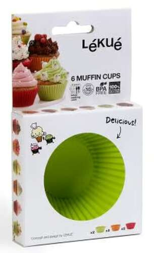 Foremki do muffinek 7 cm (12 sztuk) silikonowe LEKUE