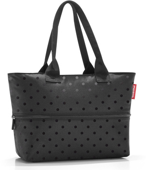 Torba shopper E1 glossy dots black REISENTHEL