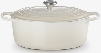 Brytfanna żeliwna owalna 31cm meringue LE CREUSET