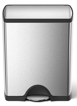 Kosz na śmieci 50l rectangular step can matowy SIMPLEHUMAN
