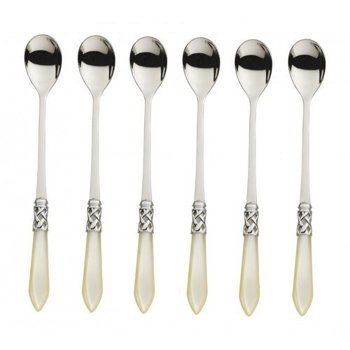 Komplet 6 długich łyżeczek Aladdin ivory BUGATTI