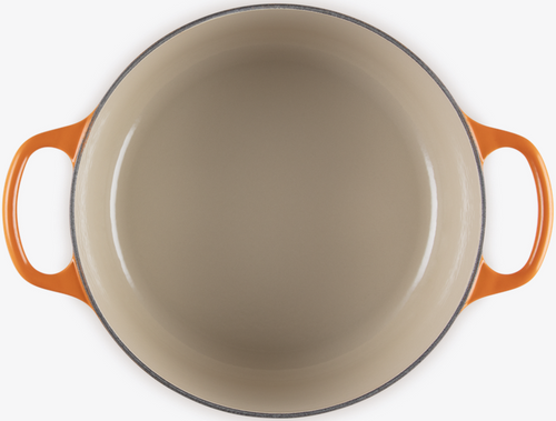 Brytfanna żeliwna okrągła 24 cm płomienna LE CREUSET