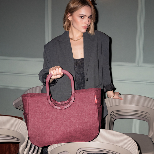 Torba loopshopper L twist maroon REISENTHEL