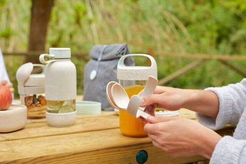 Pojemnik Jar To Go 600 ml beige LEKUE