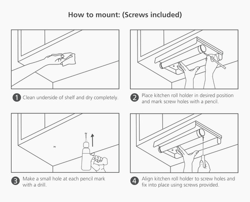 Uchwyt na ręcznik papierowy RollGrip™ JOSEPH JOSEPH