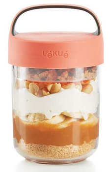 Pojemnik Jar To Go 400 ml coral LEKUE