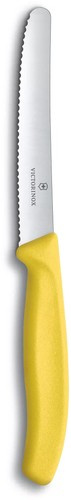 Nóż ząbkowany 11cm Swiss Classic żółty VICTORINOX
