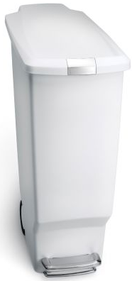 Kosz na śmieci 40l Slim biały SIMPLEHUMAN