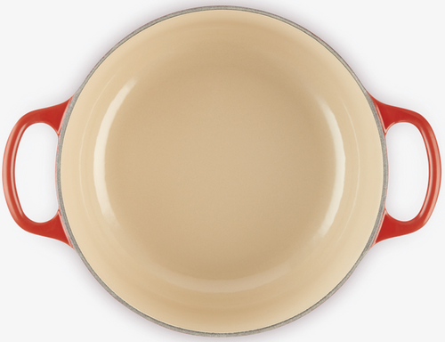Brytfanna żeliwna okrągła 20 cm wiśniowa LE CREUSET