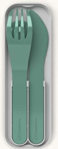 Sztućce podróżne Pocket Color green forest MONBENTO