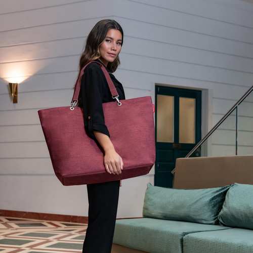 Torba shopper XL twist maroon REISENTHEL