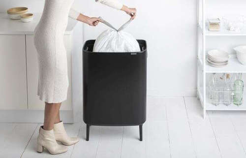 Kosz Bo Touch Bin Hi 60 l czarny matowy BRABANTIA